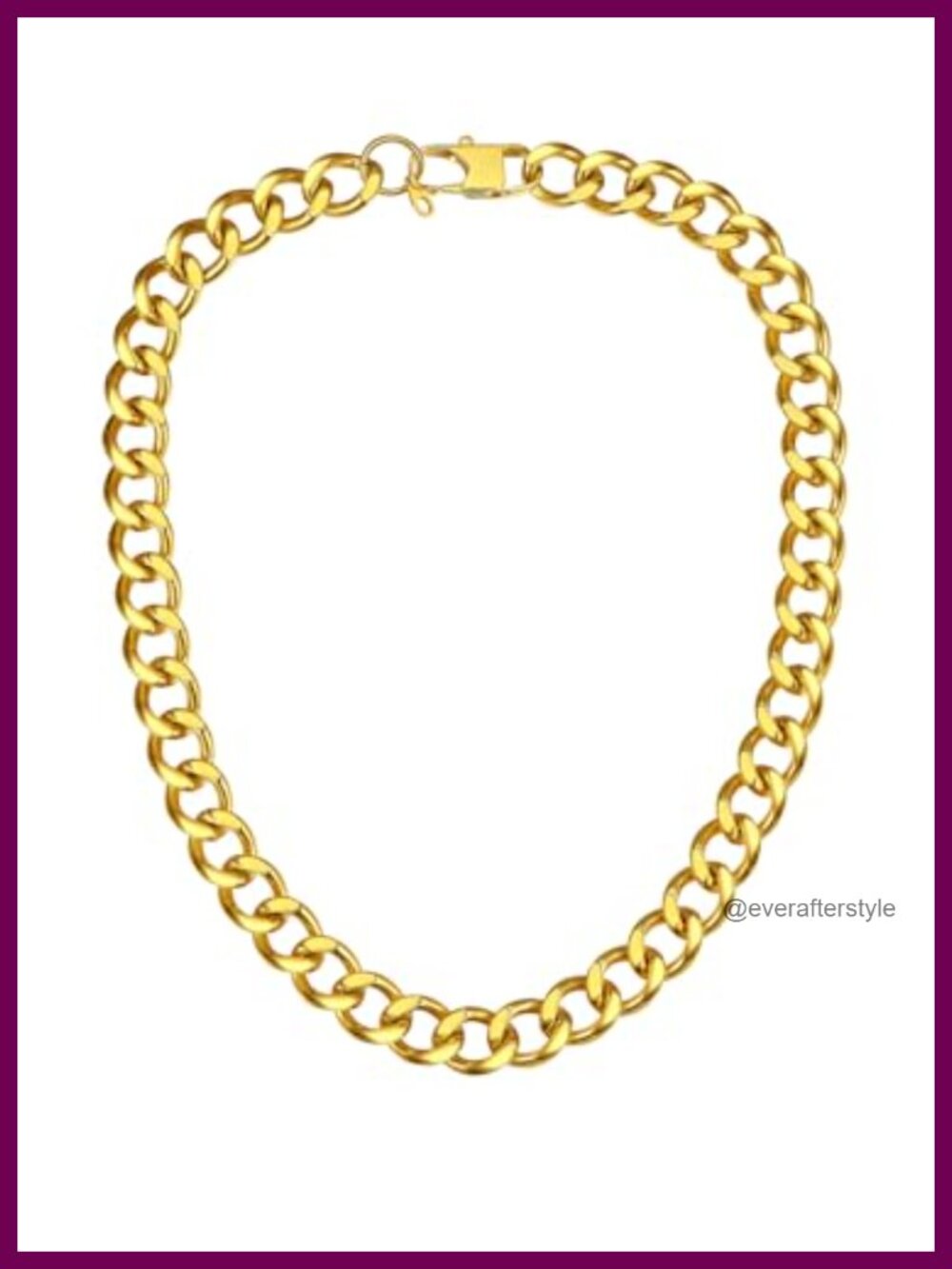 Cuban Link Chain Stainless Steel Necklace Chunky 12mm 18" Lobster Clasp